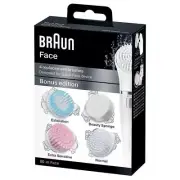 BRAUN SE80 SILK EPIL FACE 80-M BONUS EDITION 4 PACK REPLACEMENT BRUSHES REFILL