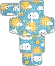 Reusable Changing pad for Baby with Tissue Pocket Diaper Changing pad Portable for Girl & Boy