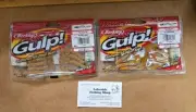 2 BERKLEY GULP! 3/8" JIGGING GRUB SOFT PLASTIC BAIT FISHING LURES GJG3-PS