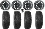 Method 401 Bdlk 15"Wheels Bk 5+1 32"RC500S Sticky Tires Ranger 1500 & Xpedition