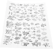 WEKAMOS 1Sheet Water Soluble Embroidery Stabilizer Sheet Portable Tearable Stabilizer for Hand Embroidery Patterns for Shirts Bags and Fabrics Easy to Use DIY Craft