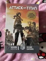 attack on titan season 1 vol 1-4 brand new never opened english vol manga anime