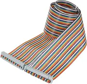 uxcell 1 Pcs 50 Pin Flat Rainbow Ribbon Cable FC/FC Female Connector 3.3FT 2.54mm Pitch Breadboard Jumper Wires for Electronic Projects
