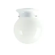 Oriel OL2100-15WH - Jetball 150mm DIY Opal Glass Ceiling Light - White