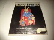 1989 Dimensions PlasticPoint Folk Rabbit Door Stop Plastic Canvas Kit 2541 NOS