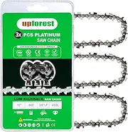 3PC 10" Pole Saw Chain Replacement for EGO PSA1000 / PSA1020 / MPS1000 / MPS1001 / PPSX2504 10-Inch 56V Polesaw Echo CS-271 Husqvarna - 436 LI,Craftsman 315.341300 (90YNS40X3)