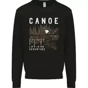 Canoe Adventure Canoeing Kayak Kayaking Kids Sweatshirt Jumper