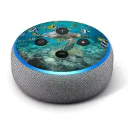 Vinyl Decal Skin for Amazon Echo Dot 3rd Gen - Sea Turtle Sickle Butterflyfish