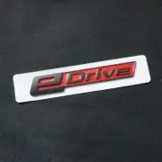 1PC Matte Red Black eDrive Plastic Badge Sticker Decal Emblem Turbo Motors Power (for: Peugeot)