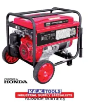 ITM 13HP 6000W Honda GX200 Petrol Construction Generator with RCD IP66 Rated