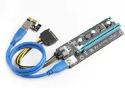 Mining Card, Riser Card, PCIe (PCI Express) 16x to 1x Riser Adapter, PCI-E to SA