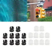 200PCS 5mm LED Holders Flat Buckle Light Emitting Diode Clips Plastic Mounting