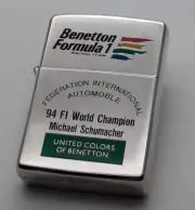 Zippo Benetton '94 F1 Michael Schumacher Limited Oil Lighter No Case Unused JP