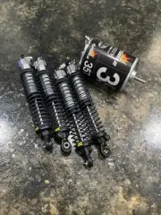 axial scx10iii shocks and motor (new)