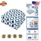 Durable Outdoor Seat Cushions Set - Thick High-Density Foam with Zippered Cover