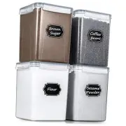 Large Food Storage Containers, Airtight Cereal & Dry Food 5.2L/175oz Gray
