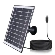30W Camera Solar Panel Charger USB-C/DC5521 Solar Charger with 3M Cord 360 Degre