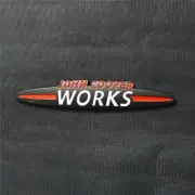1x Big Black Matte White WORKS Metal Emblem Decal Badge Sticker Cooper Turbo JCW (for: Renault)