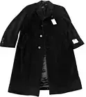 Marshall Fields Mens Black Lambswool Elegant Overcoat NEW OLD STOCK with Tags 40