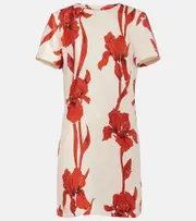[La DoubleJ] La DoubleJ Floral silk minidress UK 6 white