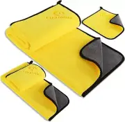 Quick-Drying Pet Towel Set Includes 3 Pcs Yellow