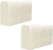 Sofa Arm Covers Set of 2: Elastic Armchair Covers for The Arms Sofa Couch Covers armrest Covers for Recliner Grip arm Chair Sofa Chair Pets Armchair Cover Black White Couch Office Circle