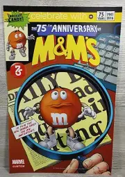 Marvel Custom The 75th Anniversary Of M&Ms 2016 Chocolate Candy Wall Poster