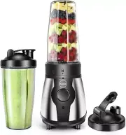 iCucina Personal Portable Blender For Shakes & Smoothies, 28oz Cups w To-Go Lids