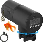 Rechargeable Automatic Fish Feeder, Large Capacity Timer Feeder with LCD Display