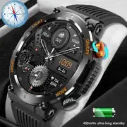 2023 outdoor smartwatch compass Heart rate monitor 100 sports mode fitness watch