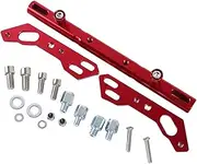 Adjustable Bracket Motorcycle Handlebar Extender Bicycles Handlebar Extension Bracket Motorcycle E-Bike Lamp (Color : Red)