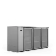 Williams Cameo - Three Door Stainless Steel Remote Back Bar Counter Display Refrigerator