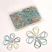 CTZD Multicolor Paperclips Metal Paper Clips Colored Paper Clamp Note Clips for School Office Wedding (100 Pieces)