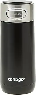 Contigo Luxe ‘Autoseal’ Travel Mug - Licorice 354ml | THERMALOCK Vacuum Insulation | Leak and Spill-Proof AUTOSEAL Technology | Lid That Fully Opens | Fit Most Car Cup Holder | BPA-Free