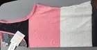 BNWT LuLaRoe Plus size 3XL Pink Black White Spacedye Colorblock Tank Top