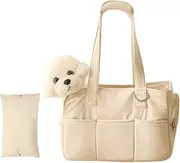 Portable Pet Carrier - Portable Cat Carrier, Side Pocket Design | Small Cat Bag Puppy Carrying Purse Bag with Breathable Mesh for Walking Shopping