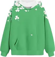 [Generic] Clothes Youth Hooded Sweatshirts Spring and Autumn St. Day Personalized 3D Printing Retro Casual Sweatshirts with Pockets Children's Hooded Sweatshirts Hot Hoodies for Teen Girls