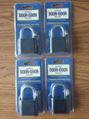 Lot of (4) Combination Padlocks with Keys