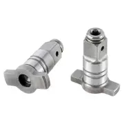 2Pc Compatible Impact Driver Anvil Assembly in Drill Head Housing,1/2'' Square Drive to 1/4'' Hex Female Socket Adapter IronGray