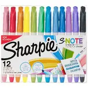 Sharpie S-Note Creative Marker Highlighters Assorted 12 Pack