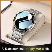 Men Smartwatch Bluetooth Call Dial Full Touch Screen Waterproof Fitness Tracker