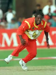 Cricket World Cup 1999 HENRY OLONGA ZIMBABWE Old Cricket Photo