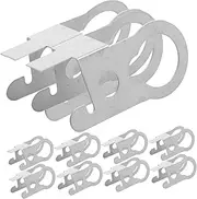 KOMBIUDA Lamp Tube Holders 10pcs Pear-Shaped Fixing Clips Tube Clamp Brackets Heatings Accessories