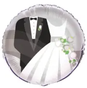 18" Formal Attire Foil Balloon Decoration - Tuxedo - Wedding Dress - Anniversary