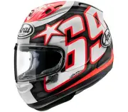 Arai Corsair X Nicky Rest Snell Motorcycle Fiberglass Helmet USA Model Medium