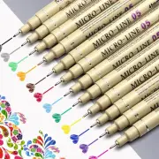 12 Colors 05 Micro-Pen Fineliner Pen Set,Archival Ink Fine Point Pen, Micro P...
