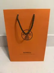 BNW HERMES EMPTY GIFT BAG, SIZE 11.5”x8.25”x3.25”