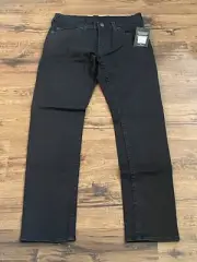 True Religion Geno No Flap Relaxed Slim Jeans ‘Black’ (size mens W33xL34)