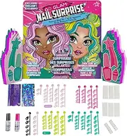 Cool Maker, GO Glam Nail Surprise Shimmer Exclusive Manicure Set with 2 Press on Nails Styles and More, Nail Kit Kids Toys for Ages 8 and up