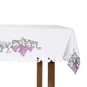 The Vine and Branches Altar Frontal Features Multicolor Grapes and Vines Design